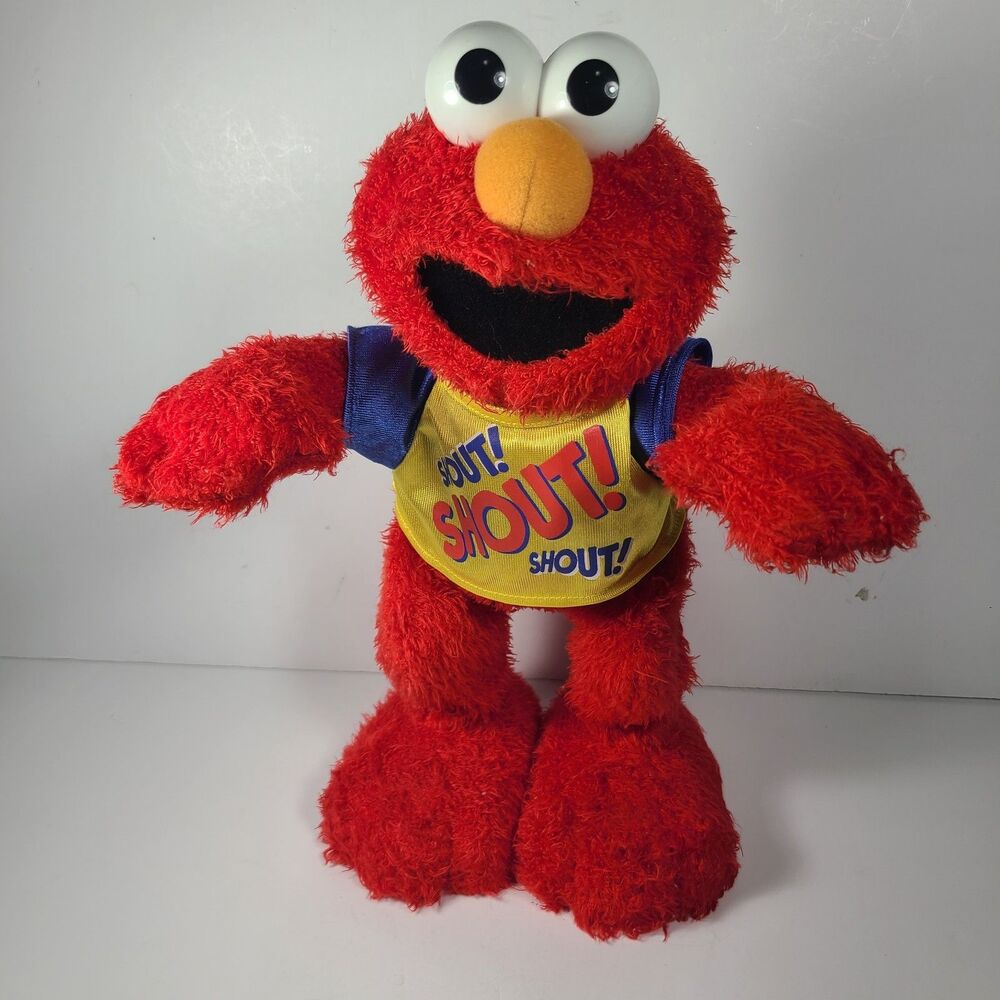 2004 Sesame Street Workshop Fisher Price Elmo Shout Sings no Dance For Parts